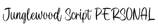 Junglewood Script PERSONAL