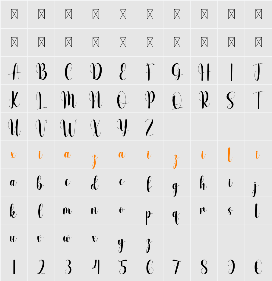 Hello Magista 字符映射表