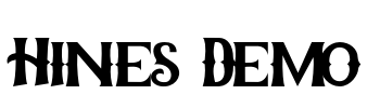 Hines Demo 字体预览图