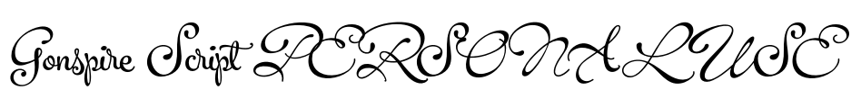 Gonspire Script PERSONAL USE