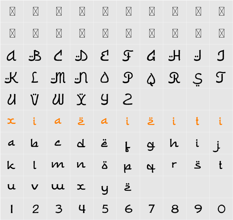 Harmony Ramadan 字符映射表