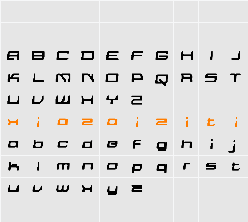 Guinsa Blur Demo 字符映射表