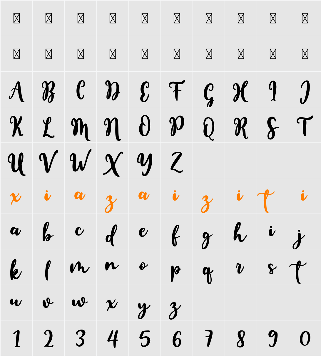 Normal 字符映射表