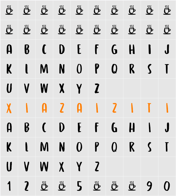 Local Roast DEMO 字符映射表