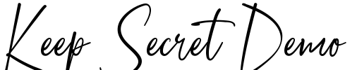Keep Secret Demo