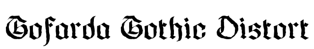Gofarda Gothic Distort