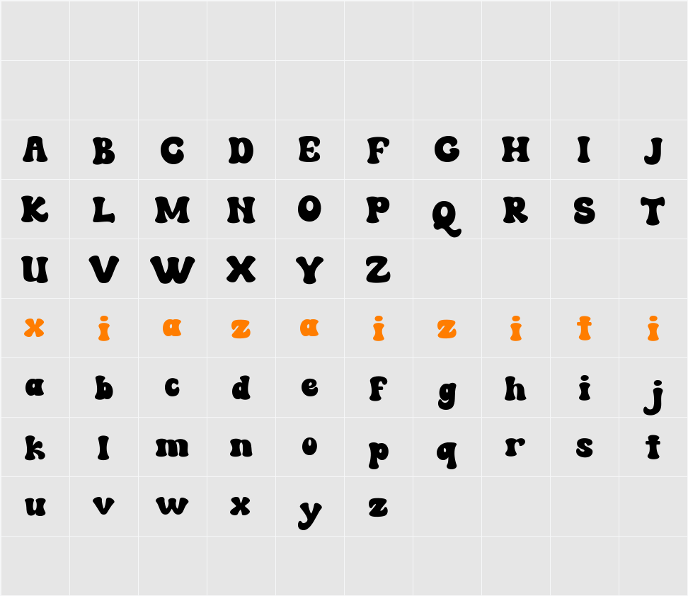 Marson 字符映射表