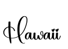 Hawaii 字体预览图