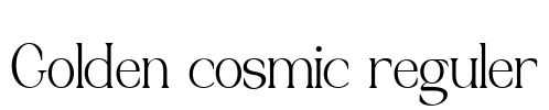 Golden cosmic reguler