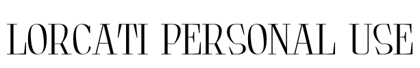 Lorcati Personal Use