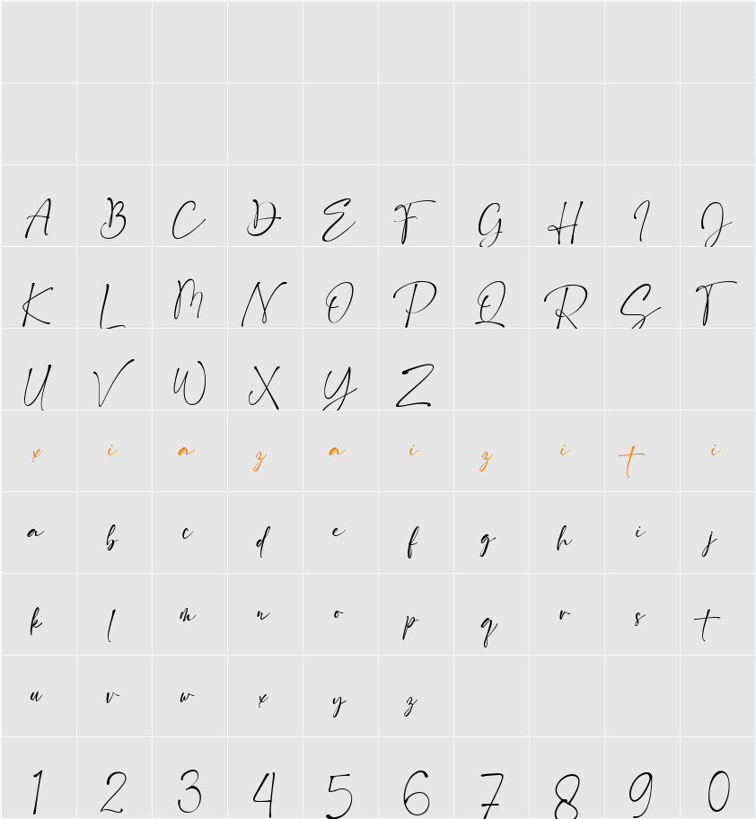 Hello Bosnia Script 字符映射表