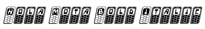 Hola Mota Bold Italic