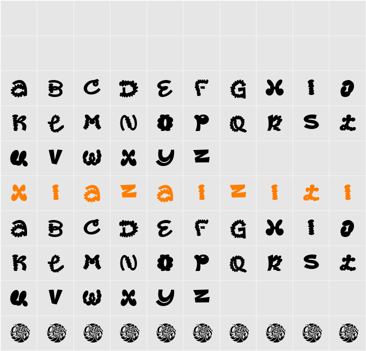 Groovy Fusion 字符映射表