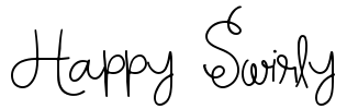 Happy Swirly 字体预览图