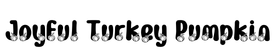 Joyful Turkey Pumpkin