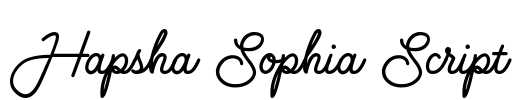 Hapsha Sophia Script