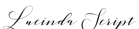 Lucinda Script 字体预览图