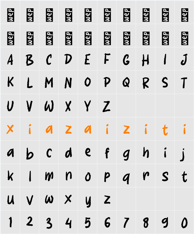 K Kemon 字符映射表