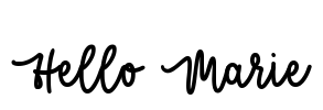 Hello Marie