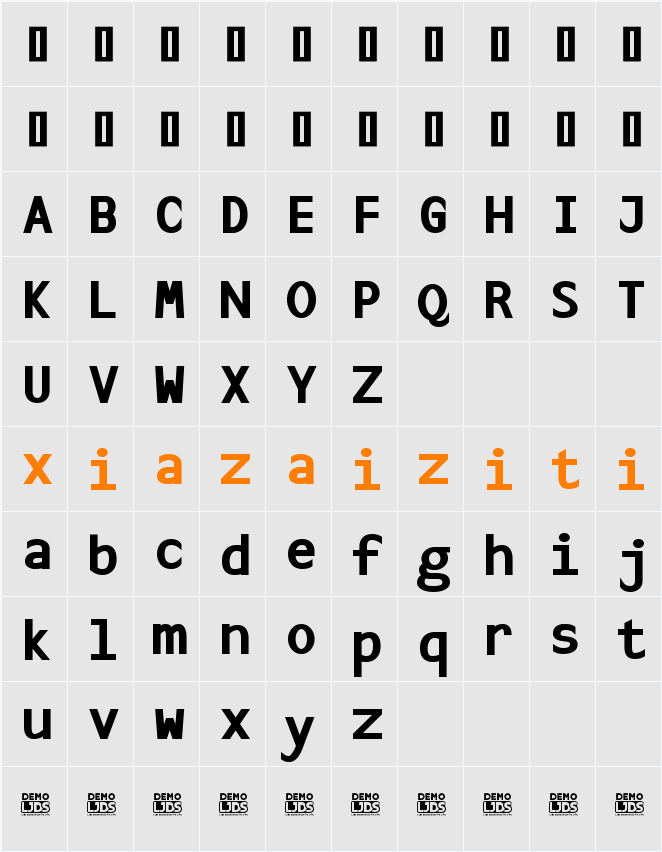 LJDS Sans 字符映射表