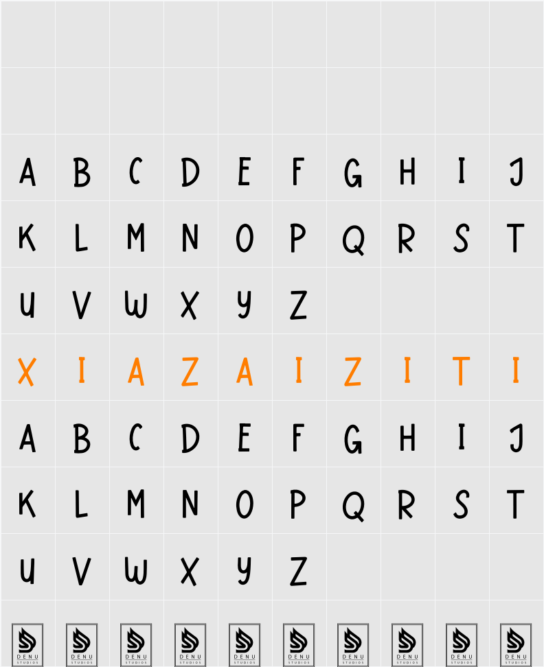 Ktty Gummy Regular 字符映射表