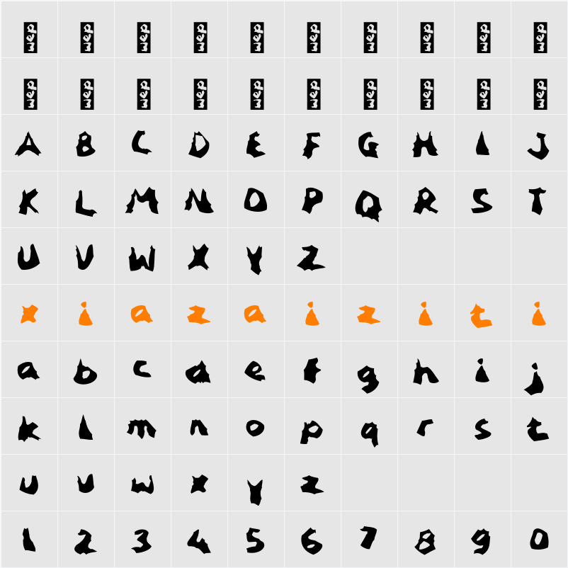 j Jedong 字符映射表