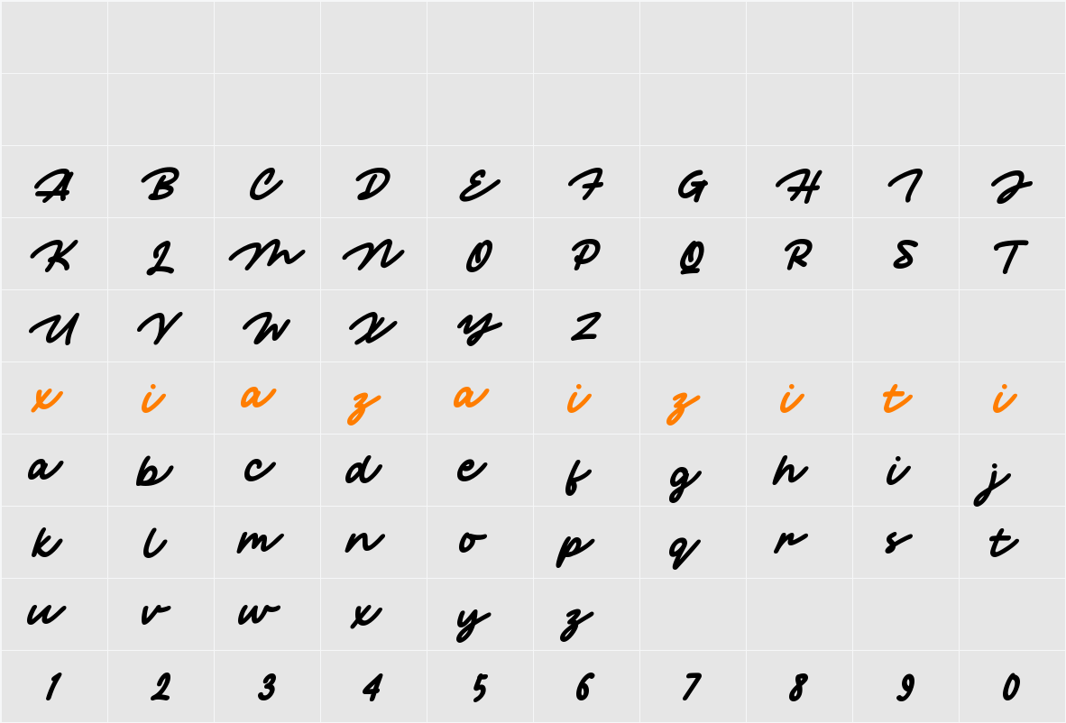 Maple Crisp 字符映射表