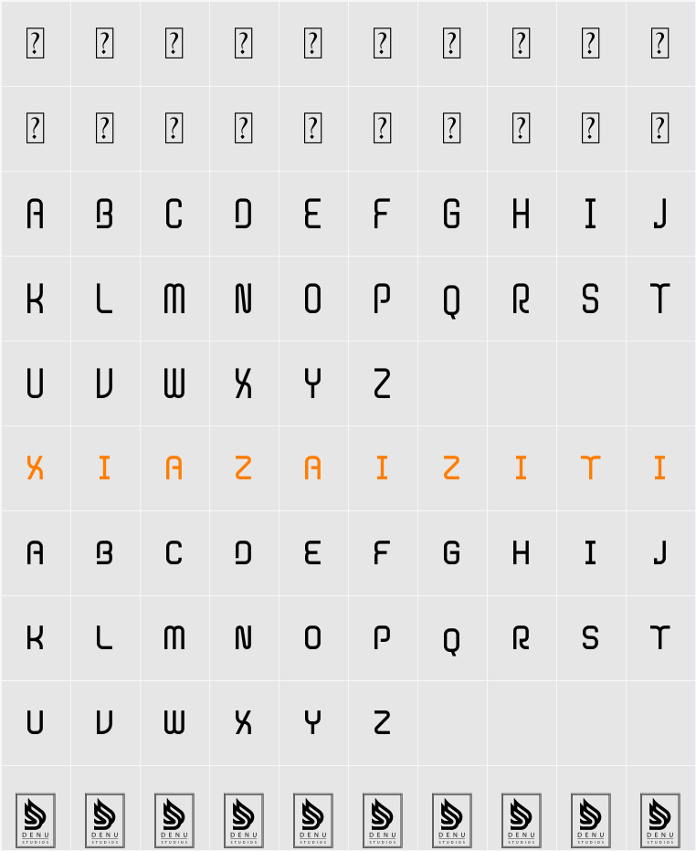 Klown Void 字符映射表