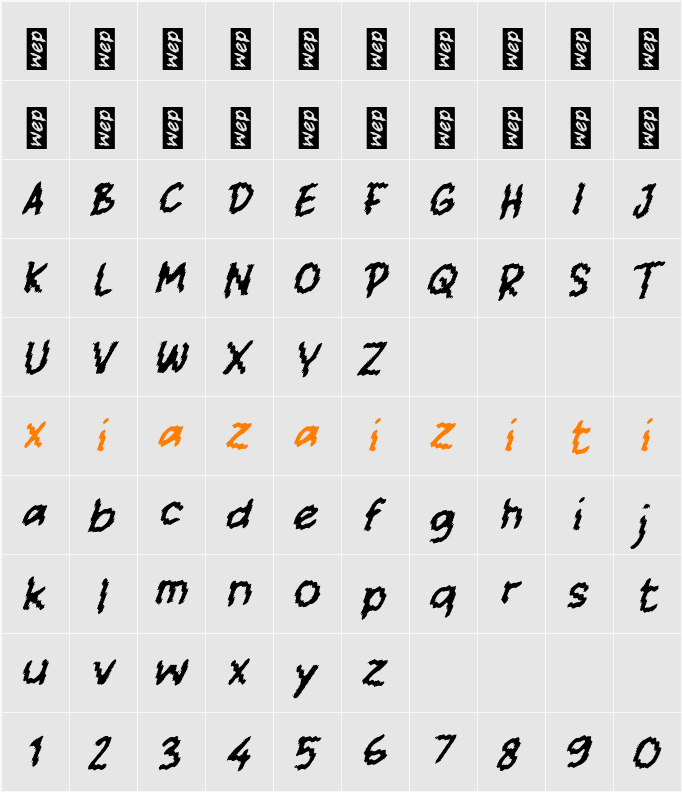 j Jurkam 字符映射表