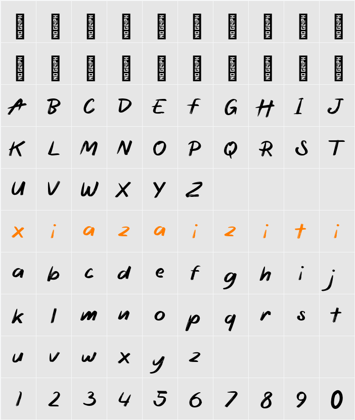 Harbeon Personal Use 字符映射表