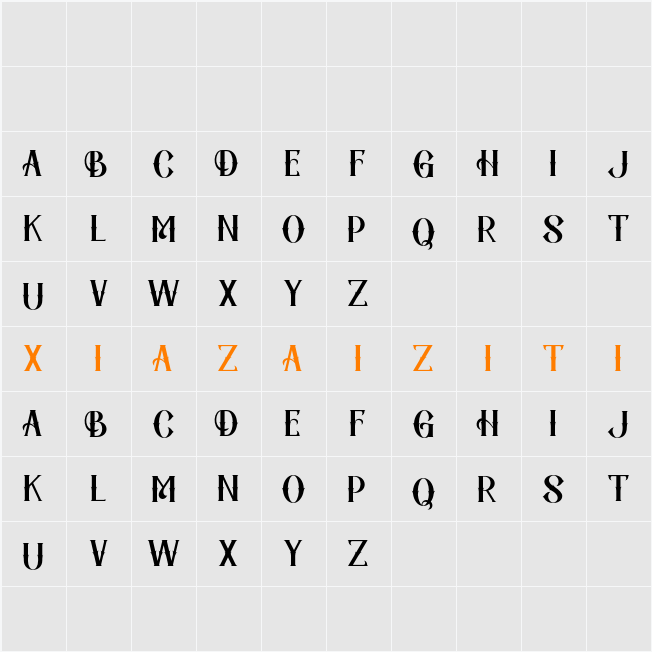 Ghost Theater DEMO 字符映射表