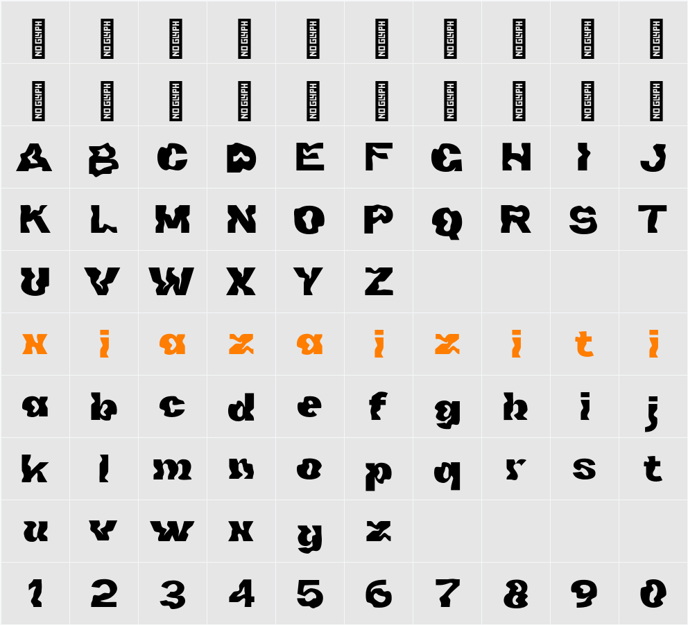 Laine Lity Personal Use 字符映射表