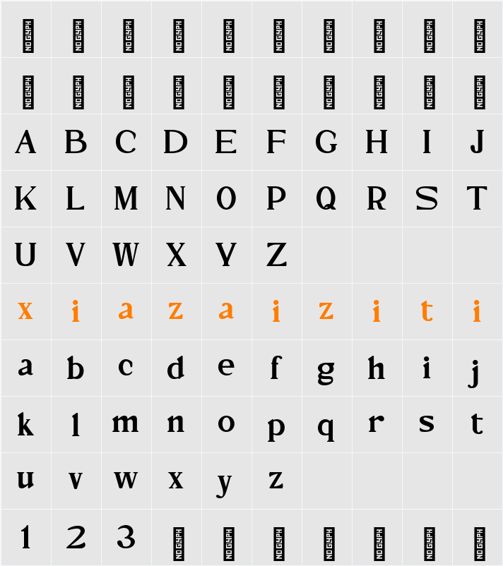 HT Velvet Whisper 字符映射表