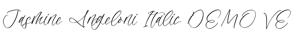 Jasmine Angeloni Italic DEMO VE