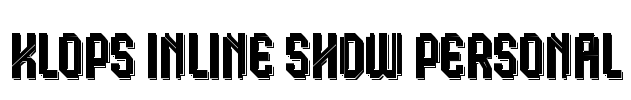Klops Inline Shdw Personal