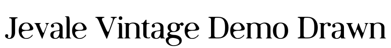 Jevale Vintage Demo Drawn
