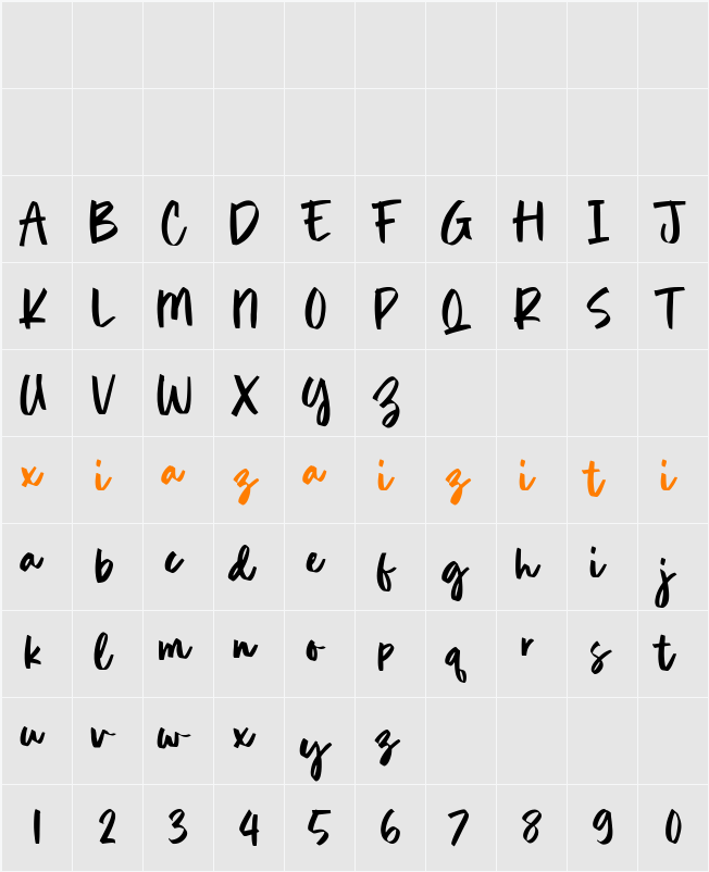 Great Crafting 字符映射表