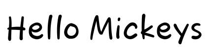 Hello Mickeys