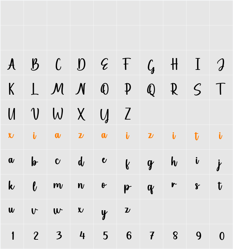 Laythis 字符映射表