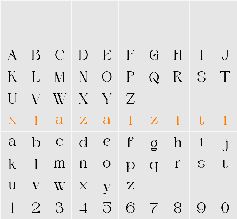 Keroll 字符映射表