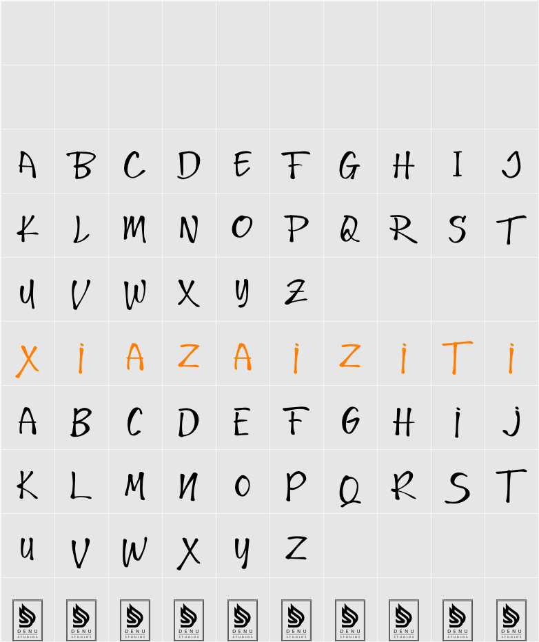 Glaciso 字符映射表