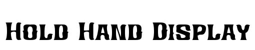 Hold Hand Display