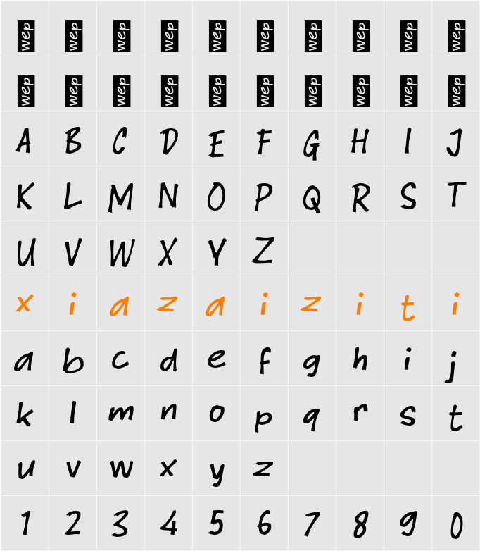 K Kayote 字符映射表