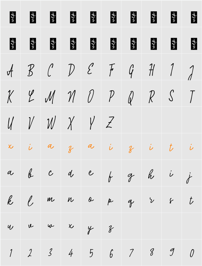 L Laras Hati 字符映射表