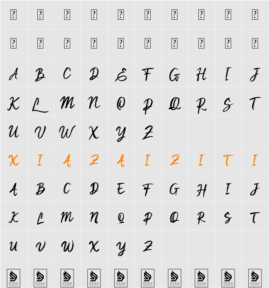 Lost Smile 字符映射表