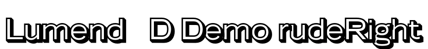 Lumend 3D Demo rudeRight