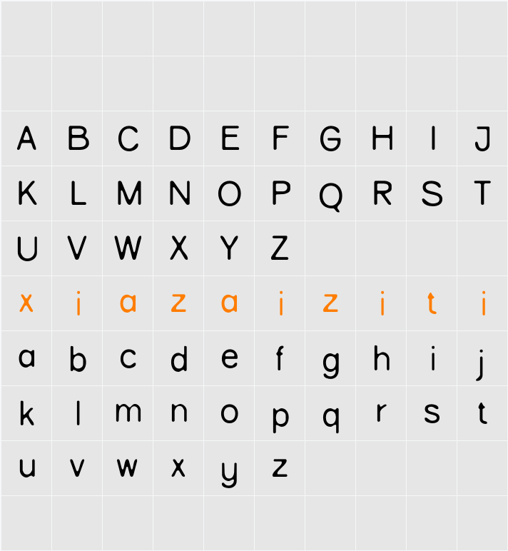 Karoly Blur Demo 字符映射表