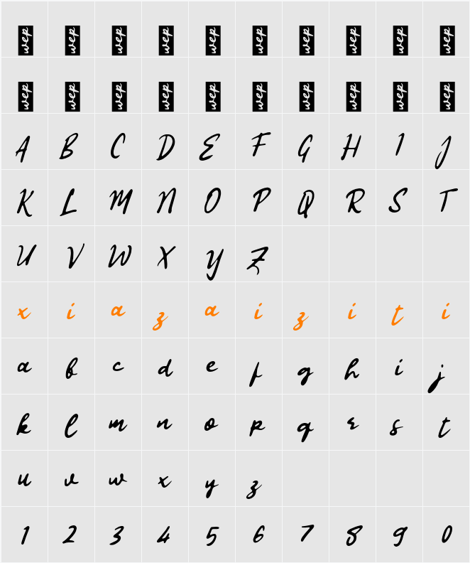 L Latisya Humaira 字符映射表