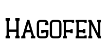Hagofen 字体预览图