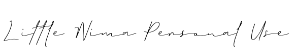 Little Nima Personal Use 字体预览图